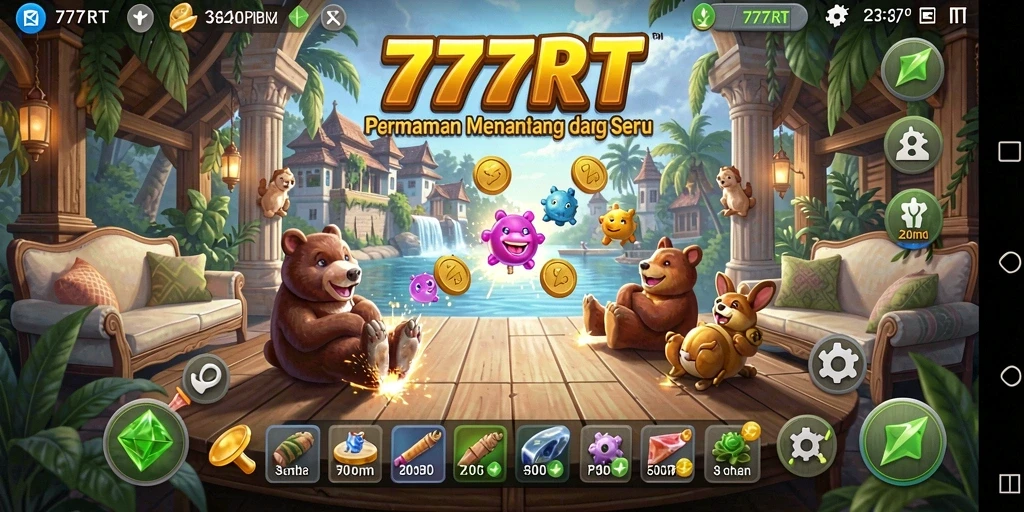Tangkapan layar menunjukkan gameplay menarik dari 777RT.