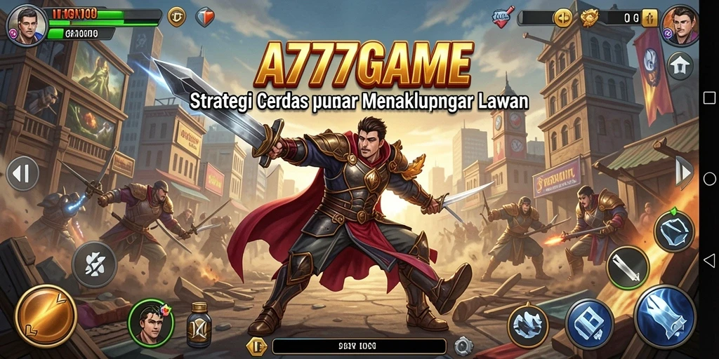 Screenshot A777GAME menampilkan strategi cerdas dalam aksi gameplay.
