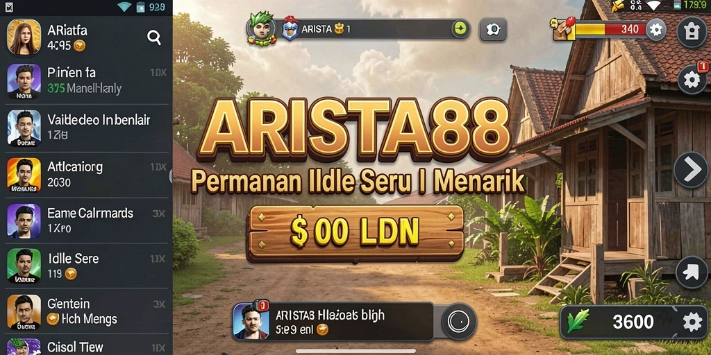 Tampilan gameplay ARISTA88 yang menawan dalam genre Idle.