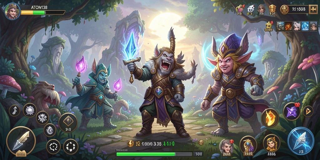 Tampilan gameplay RPG yang seru di ATOM138.
