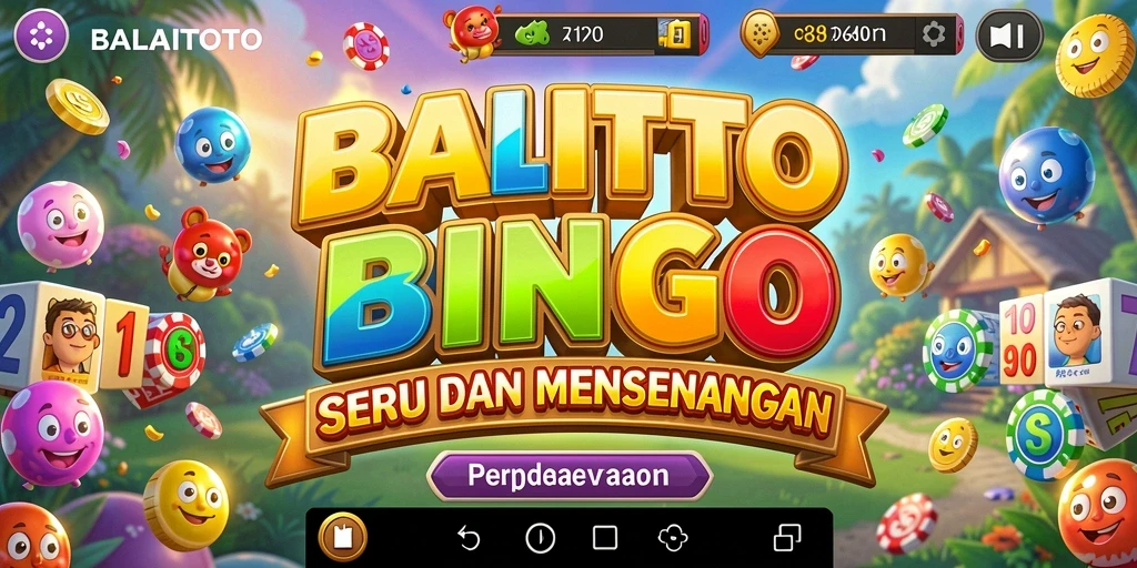 Tampilan gameplay seru dari BALAITOTO dengan tema bingo yang colorful.