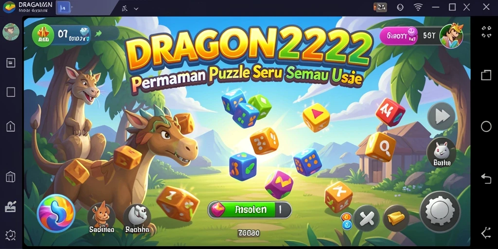 Screenshot gameplay DRAGON222 menunjukkan tantangan Puzzle yang menarik.