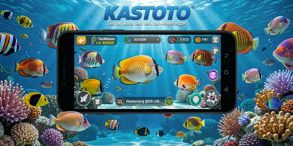 Tangkapan layar menunjukkan aksi seru Tembak Ikan di KASTOTO.