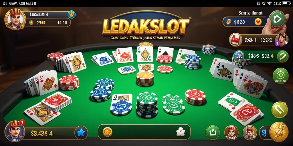 Screenshot gameplay menunjukkan serunya bermain Gaple di LEDAKSLOT.