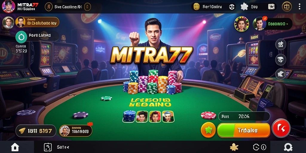 Tampilan menarik saat bermain Live Casino di MITRA77.