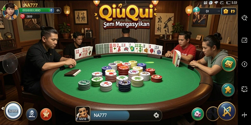 Screenshot gameplay QiuQiu di NA777 yang seru dan menarik.