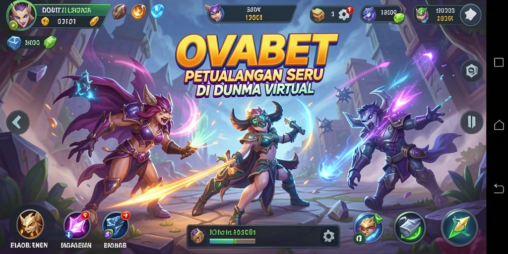 Tampilan gameplay OVABET yang menakjubkan dan mendebarkan.