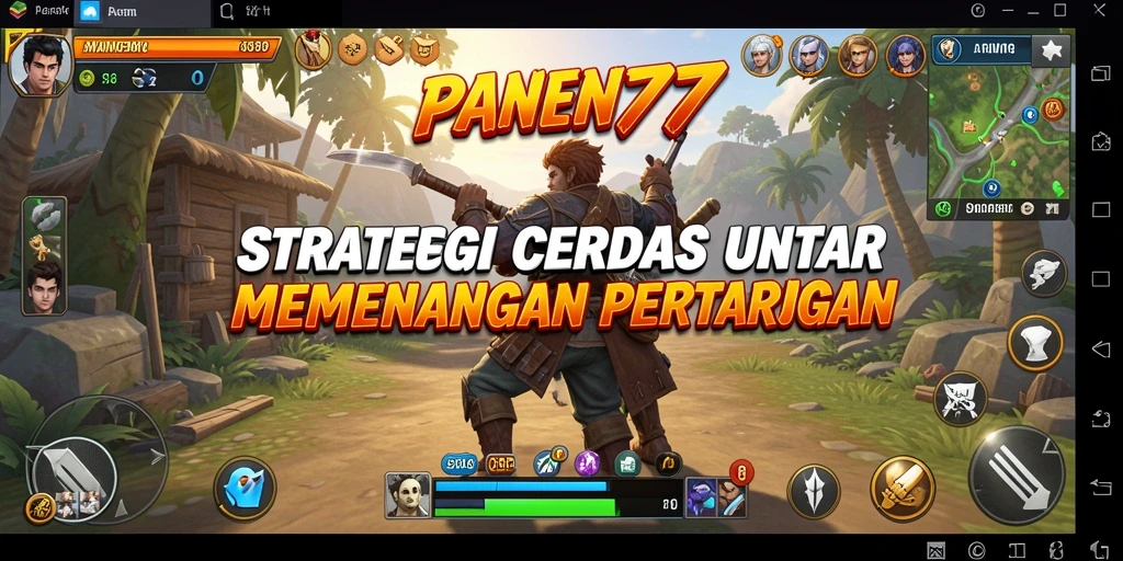 Screenshot gameplay PANEN77 menampilkan strategi pertempuran yang dinamis dan menarik.