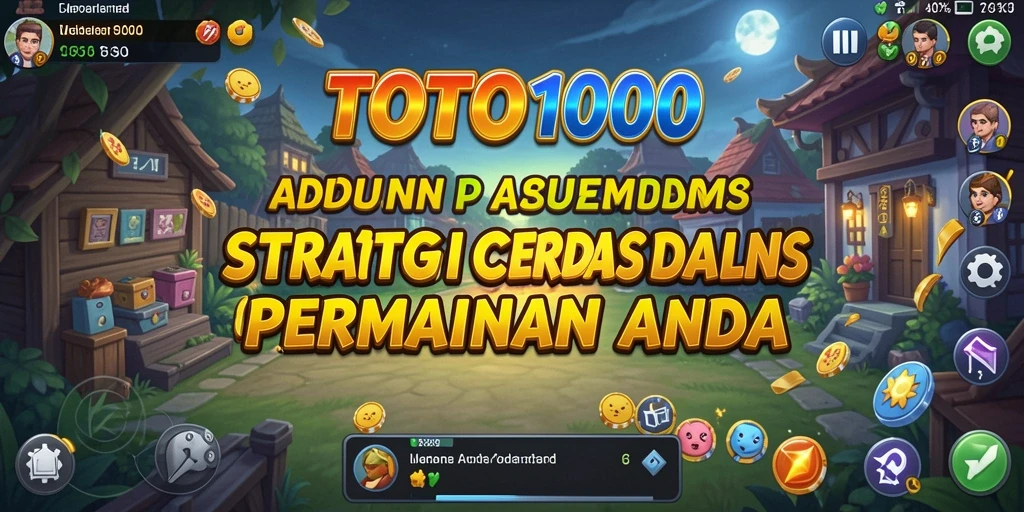 Screenshot utama TOTO1000 menampilkan aksi seru strategi permainan.
